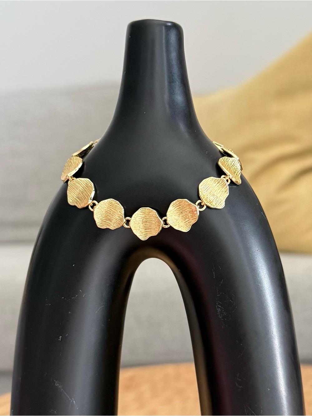 Jorge Revilla Hammered Organic Design Bracelet